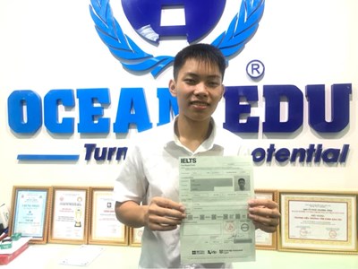 BÍ QUYẾT CHINH PHỤC IELTS 7.5 CỦA CHÀNG TRAI TRẦN DƯƠNG CHÍNH - OCEAN EDU VIỆT TRÌ