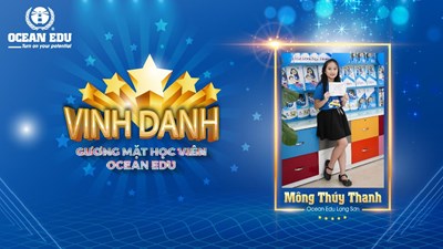 Mông Thúy Thanh – Cô học viên nhí nổi bật với kỹ năng nói Tiếng Anh 