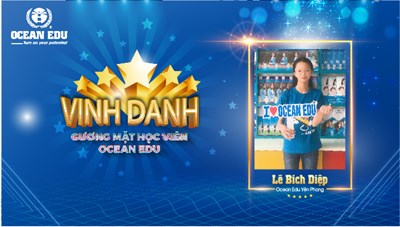 LÊ BÍCH DIỆP - CÔ HỌC VIÊN XINH XẮN TÀI NĂNG OCEAN EDU YÊN PHONG