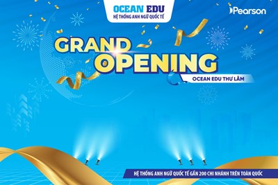 OCEAN EDU THƯ LÂM CHÍNH THỨC KHAI TRƯƠNG – KIẾN TẠO KHÔNG GIAN TRẢI NGHIỆM HỌC TIẾNG ANH CHUẨN QUỐC TẾ