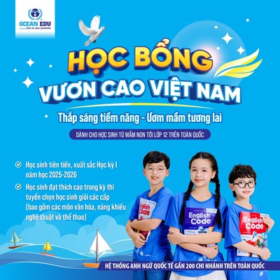 OCEAN EDU CHÍNH THỨC KHỞI ĐỘNG QUỸ HỌC BỔNG “VƯƠN CAO VIỆT NAM”