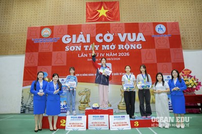 OCEAN EDU ĐỒNG HÀNH GIẢI CỜ VUA SƠN TÂY MỞ RỘNG LẦN IV – LAN TỎA TINH THẦN TRÍ TUỆ VÀ HỌC TẬP