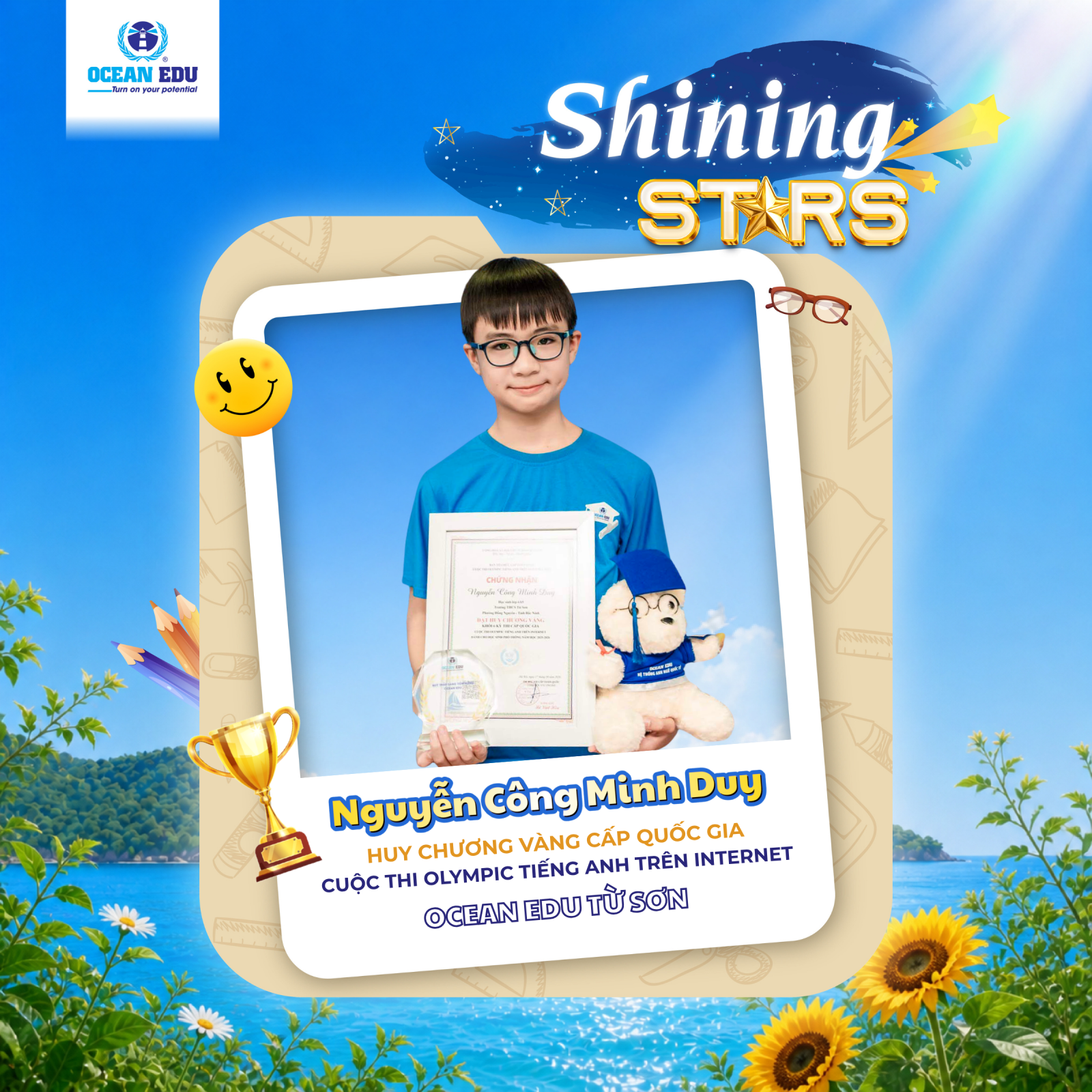Nguyễn Công Minh Duy (Vlad) - Học viên Ocean Edu Từ Sơn