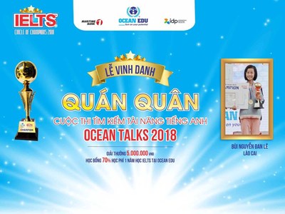 BÙI NGUYỄN ĐAN LÊ – THÍ SINH NHỎ TUỔI NHẤT GIÀNH NGÔI VỊ QUÁN QUÂN OCEAN TALKS