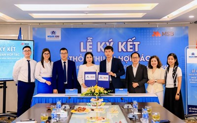 OCEAN EDU KÝ KẾT HỢP TÁC CHIẾN LƯỢC VỚI MSB: HỌC TIẾNG ANH CHUẨN QUỐC TẾ, TIỆN ÍCH TÀI CHÍNH TRONG MỘT CHẠM