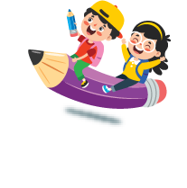 kids on pencil
